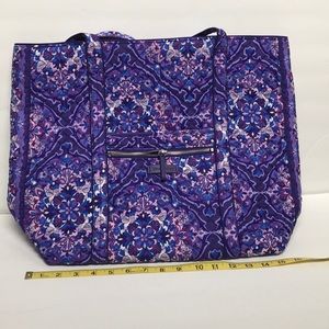 Vera Bradley Iconic tote Regal Rosette Purple